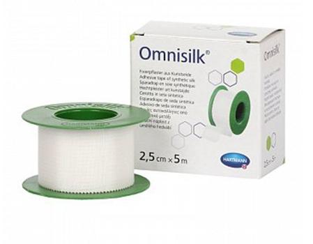 Пластырь из искуственного шёлка Hartmann Omnisilk 2,5 см х 5 м