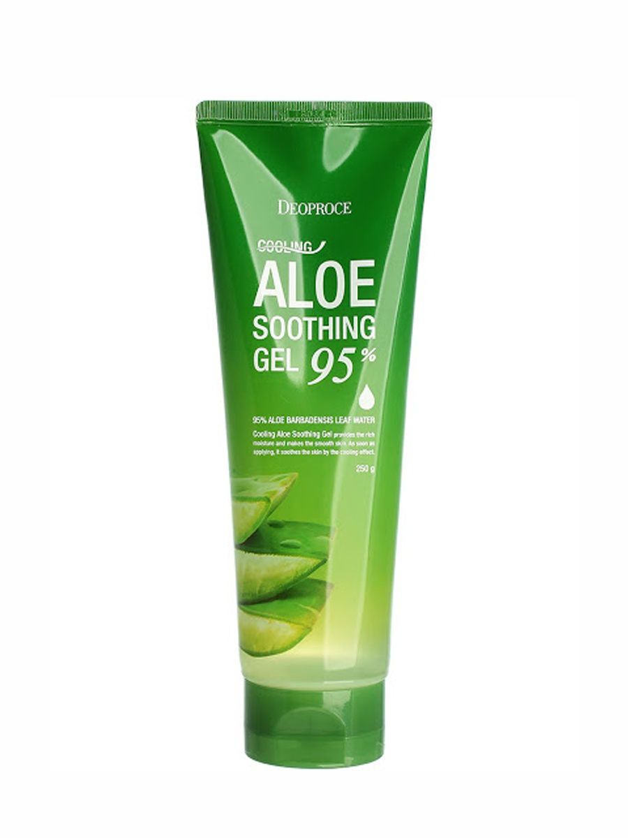 Охлаждающий успокаивающий гель с 95% алоэ вера Deoproce Cooling Aloe Soothing Gel, 250 мл