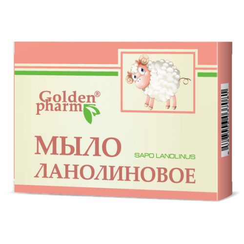 Ланолиновое мыло Golden Pharm, 70 г