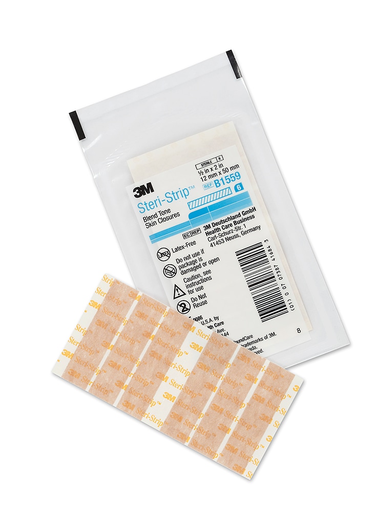Пластырные полоски Steri-Sirip Blend Tone Skin Closures 12 мм х 100 мм, 50 шт