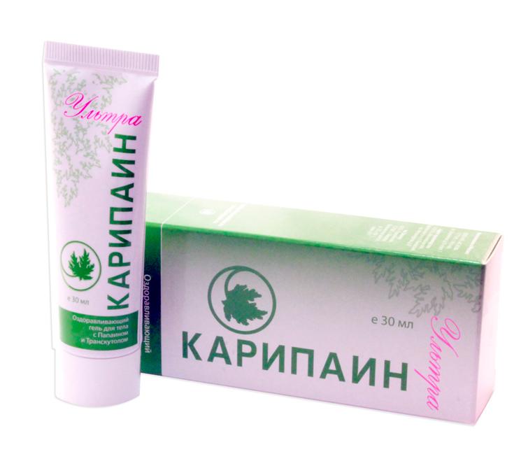 Гель для тела Карипаин Ультра с Папаином и Транскутолом, 30 г