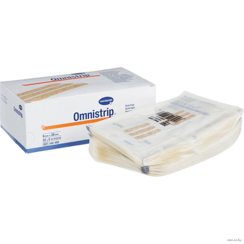 Полоски пластырные стерильные Hartmann Omnistrip 6 мм х 38 мм