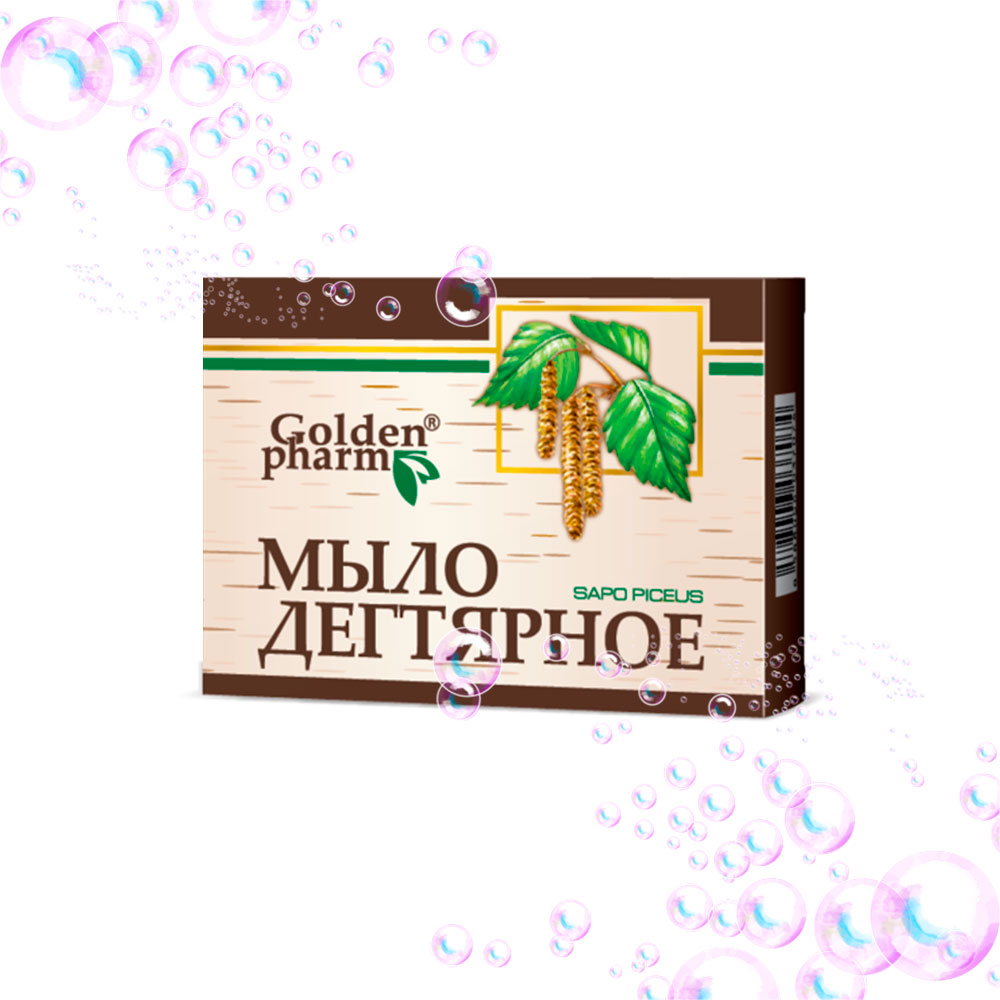 Дегтярное мыло Golden Pharm, 70 г