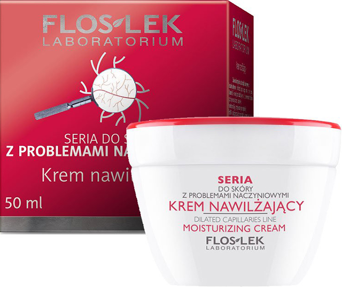 Увлажняющий крем Floslek для ухода за кожей, склонной к покраснениям Dilated Capillanes Line Moisturizing Cream, 50 мл
