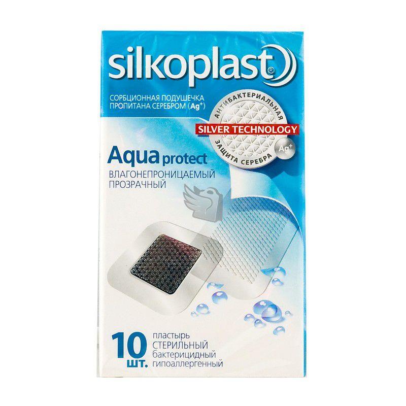 Пластырь медицинский на полиуретановой основе Silkoplast Aquaprotect, набор 10 шт