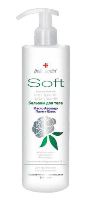 Бальзам для тела Belle Jardin Soft "Пион, масло авокадо и шелк", 400 мл