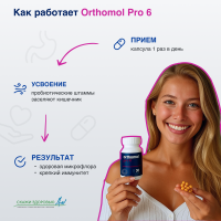 БАД ОРТОМОЛ/ORTHOMOL® Pro 6 № 30 для поддержания микрофлоры кишечника и для иммунитета