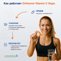 БАД ОРТОМОЛ/ORTHOMOL® Vitamin C depo № 100